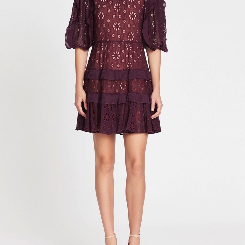 Rebecca Taylor Pinwheel dress- Purple